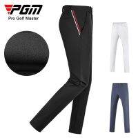 PGM KUZ137 Men Golf Pants Autumn Winter Clothing Thicken Polyester Fiber + Spandex Waterproof Fabric Warm Trousers Size XXS-XXXL