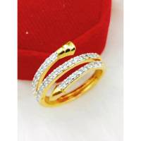jewery33W95แหวนแฟชั่น*** แหวนฟรีไซส์** แหวนเพชร แหวนเล็กๆน่ารัก งานสวยๆ