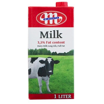 1 hộp sữa mlekovita 1l - sữa tươi nguyên kem - sữa ba lan - ảnh sản phẩm 1