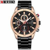 Mens Watches Curren Brand Luxury Gold Black Steel Analog Quartz Watch Men Fashion Casual Business Wristwatches Relogio Masculino