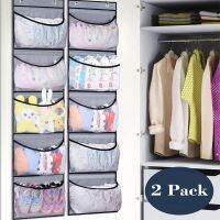 ☈☒⊙ xianhaochen048906 Stuffed Door Storage Organizer Stretchy Hanging Net Multifuncional sobre a porta Brinquedo 2pcs