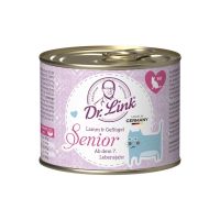 (พร้อมส่ง) สูตรแมวสูงวัย Dr. Link® SENIOR with lamb and millet ขนาด 200 g อาหารเกรดโฮลิสติกจากเยอรมัน??