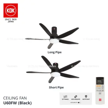 KDK U60FW 60" Remote Controlled Ceiling Fan with LED light