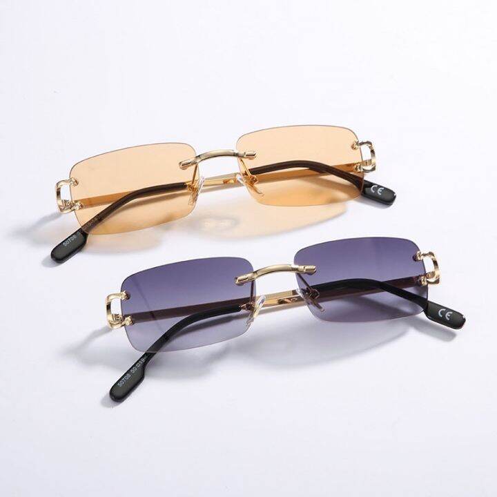 hbk-retro-rimless-sunglasses-for-women-men-small-square-gold-frame-brand-design-tea-shades-rectangle-uv400-zonnebril-eyewear