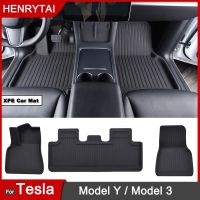 [A Car Home]]สำหรับ Tesla โมเดล3 Y 2023 2022อุปกรณ์เสริมเสื่อปูพื้นรถยนต์ Lhd/rhd ทุกสภาพอากาศแผ่นแปะเท้าสิ่งสกปรกแผ่นรองพื้นกันน้ำ