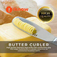 I Know 1ชิ้น Stainless Steel Butter Spreader, 3 In 1 Kitchen Gadgets