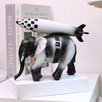 Modern Simple Art Resin Bomb Elephant Decoration Model House Sales Department Bedroom Study Living Room Desktop Porch Ornaments