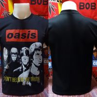 เสื้อวง OASIS วงร็อค ไม่มีตะเข็บข้าง คอฟิต ป้ายUSA เสื้อวินเทจ เสื้อทัวร์ วงร็อคต่างประเทศ