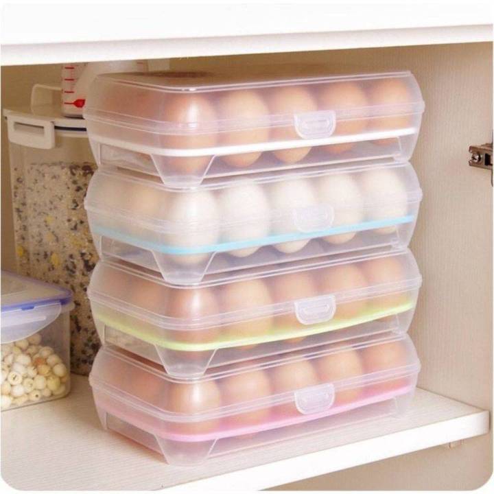 homemart-shop-กล่องเก็บไข่อเนกประสงค์-มี-15ช่องและ24ช่อง-กล่องใส่ไข่กันแตกน้ำหนักเบาพกพาได้สะดวกสบาย