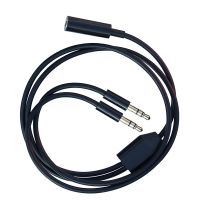 【HOT】 3.5mm Female to 2x3.5 Plug Male Cord for Computer 3.5 and 2 Share