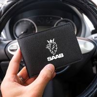 ✒ For SAAB 93 95 9-3 9-5 WF card holders drivers license set bank card bag ID card storage folder for men and women gift