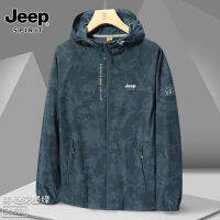 JEEP SPIRIT 2023ชุดพรางตัว/สีทึบ UPF50คู่ป้องกันแสงแดดเสื้อผ้าเสื้อคลุมบางๆตกปลากลางแจ้งเสื้อผ้าปีนเขา