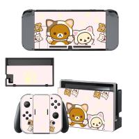 Rilakkuma Korilakkuma Nintendo Switch สติกเกอร์ผิว NintendoSwitch สติกเกอร์สกินสำหรับคอนโซล Nintendo Switch Joy-Con Controller-hjgytyuuiytt