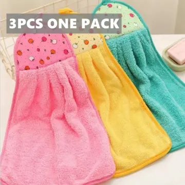 Buy Premium Soft Hand Towels Hanging Absorbant Microfiber Kitchen Towels  3pcs/set Online