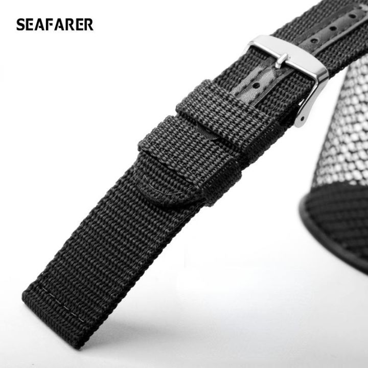 watchbands-สายนาฬิกาผ้าใบชายสำหรับ-seiko-citizen-breitling-king-seagull-สายนาฬิกาไนลอนกันน้ำสร้อยข้อมือหญิงสายนาฬิกา