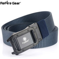 ReFire Gear Military Belts Men Army Solid Quick Release Gear Tactical Belt Nylon Heavy Duty Strap Security Canvas Belts