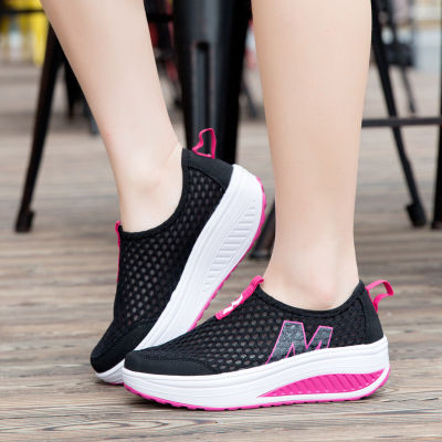 Platform Shake Shoes Casual Sneakers Running Shoes Womens Breathable Shoes