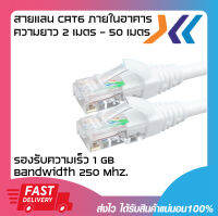 สายแลนสำเร็จรูป สายแลนคุณภาพดี ภายในอาคาร แบรนด์ XLL CAT6 UTP INDOOR (250 MHz) w/Cross Filler, 23 AWG 1 Gigabit ความยาว 2 - 50 เมตร