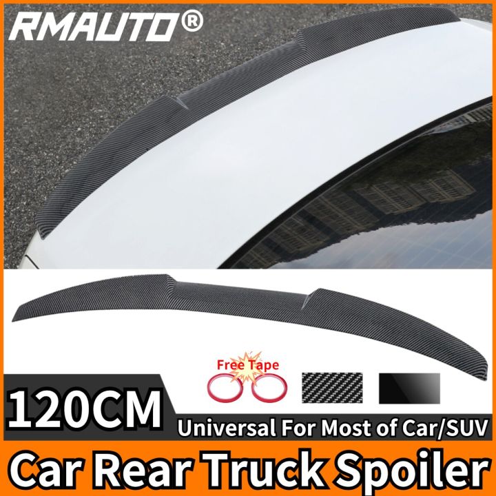 RMAUTO 120CM Universal Car Rear Truck Spoiler Carbon Fiber Rear Roof ...