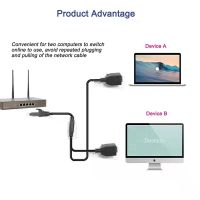 DELETERIOUS66DE1ตัวแยกอีเทอร์เน็ตพอร์ตคู่ต่อเครือข่ายตัวผู้-ตัวเมีย,ตัวแยก Rj45 1ถึง2พอร์ตพอร์ตพอร์ตคู่อีเธอร์เน็ตสำนักงาน