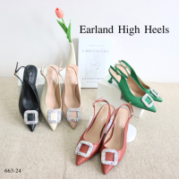 Mgaccess Earland High Heels Shoes 663-24 รองเท้าคัทชูรัดส้น