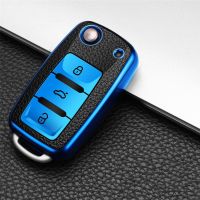 hot【DT】 Car key case for volkswagen vw magotan polo golf 4 3 6 5 mk6 passat b5 b6 b8 b7 touran tiguan jetta lavida skoda octavia