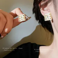 [COD] Needle Wool Thread Earrings Korea Fashion Temperament New Wholesale