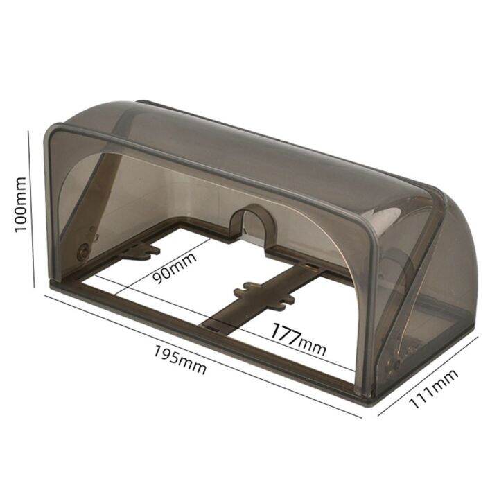 unlawful-อุปกรณ์ติดผนัง-ฝาครอบป้องกันสวิตช์-พลาสติกทำจากพลาสติก-กาวในตัว-ซ็อกเก็ตป้องกัน-ของใหม่-ฝาครอบกันฝนปลั๊กไฟฟ้า-ห้องน้ำในห้องน้ำ