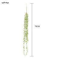 SUC 2pcs Lifelike Artifical Succulents String Wall Hanging Decor Plants Home Hotel Decor