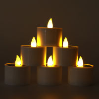 Solar Tea Lights 6PCS LED Candle Light Outdoor Waterproof Energy Electronic Flickering Solar Lamp Garden Halloween Home Decor