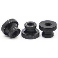 ○❡ DIN466 GB806 M3 M4 M5 M6 M8 M10 Black Carbon Steel Knurled Thumb Hand Nut 3D Printers Parts Curtain Wall