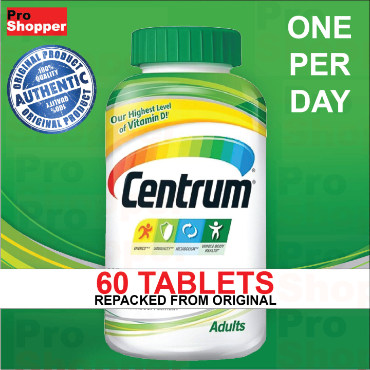 Centrum MultiVitamin MultiMineral for Adults 60 Tablets Lazada PH