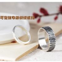 Creative s925 pure silver ring hand made men and women lovers domineering character width in the face of restoring ancient ways ring fashion —D0517