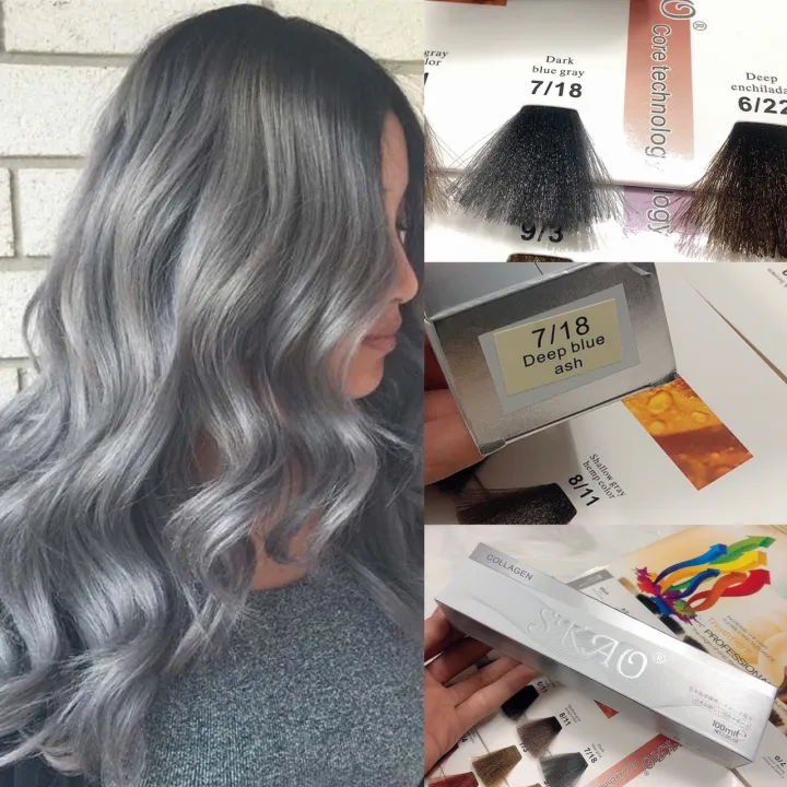 Thuốc nhuộm tóc màu Xám Khói Xanh: Màu xám khói xanh trông thật độc đáo và tinh tế trên tóc của bạn. Với thuốc nhuộm tóc màu xám khói xanh, bạn có thể tạo ra cái gì đó thực sự đặc biệt cho tóc của mình.