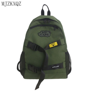 Mjzkxqz Fashion Couples Skateboard Backpack 2021 New Hip Hop Style Multifunction Back Pack For School Teenagers Girls Boys Bags