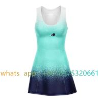 2023 Women Sleeveless Beach Tennis Skirt With Shorts Suit Brazil Beach Tennis Dress Movement Dress Outdoor Sports Clothing