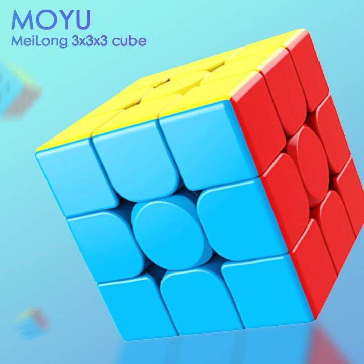 moyu-3x3x3-meilong-รูบิคเวทมนตร์ไม่มีสติกเกอร์-cubo-magico-ลูกบาศก์ความเร็ว-moyu-สำหรับเด็ก-moyu-hungarian