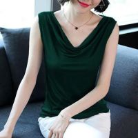 COD SDFGERGERTER ☆W E★Korean fashion sleeveless vest casual cool tank top breathable and comfortable pajamas