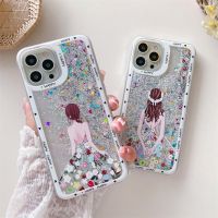 iphone case ใหม่เทพธิดาทรายดูด Apple 11 เคสโทรศัพท์มือถือ 7plus8p หญิง iPhone12/13Pr นุ่ม xsmax/xr โปร่งใส