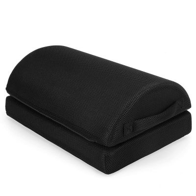 1 PCS Foot Rest Under the Work Desk, Double-Layer Adjustable Footstool Memory Foam Suitable for Office