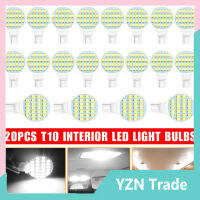 20Pcs รถ Led Light T10 24smd 1210รอบ12V สีขาวความกว้างด้านข้างไฟภายในเพดานโดมโคมไฟแผนที่ Bulbs【fast】