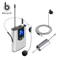 ชุดหูฟังไร้สาย Blesiya UHF ไมโครโฟน Lavalier Lapel Mic พร้อม Bodypack Transmitter