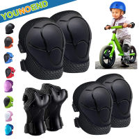 6PCS เด็ก Elbow Pads ข้อมือ Pads เข่า Pads สำหรับ 3-7 ปี Roller Skates ขี่จักรยานจักรยาน BMX สเก็ตบอร์ดอินไลน์สเก็ต-Jezker