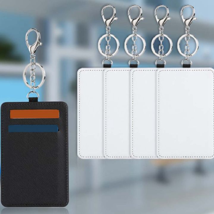 10pcs-dye-sublimation-rectangle-portable-transportation-card-holder-work-card-holder-printable-card-holder-keychain