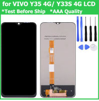 จอ LCD แบบดั้งเดิมสำหรับ VIVO Y35 4G V2205/ Y33S 4G V2109จอแสดงผล LCD แบบสัมผัสหน้าจอประกอบแก้วดิจิตัลเปลี่ยนอะไหล่หน้าจอแอลซีดี