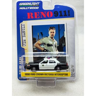พร้อมส่ง ไฟสีเขียว 1: 64 Reno 911-1998 สําหรับรถตํารวจ รถตํารวจ
