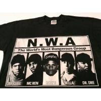 การออกแบบเดิมเสื้อยืดพิมพ์ลายพรีเมี่ยม Vintage 90S Nwa T Shirt Xl Nwa Dr Dre Ice Cube Mc Ren Eazy E Yella Rap Hip Hop uiTG