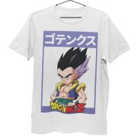 มีสินค้า เสื้อยืดผ้าฝ้าย  100%COTTONเสื้อยืด Unisex เซตลายโกเท็น Gotenks ดราก้อนบอลแซด Dragon Ball Z Collection สวยใส่สบาย 100%co