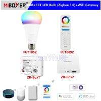 [HOT QQZIWWUJJWG 104] Miboxer Zigbee 3.0 E27 12วัตต์ RGB CCT หลอดไฟ LED FUT105Z หรี่แสงได้โคมไฟสมาร์ทแสง WIFI เกตเวย์/ ระยะไกล /App/ การควบคุมเสียง AC100 240โวลต์