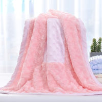 Rose Velvet Super Soft Stitching Double Layer Blanket Double Coral Fleece Blanket Baby and Child Supplies Childrens Blanket